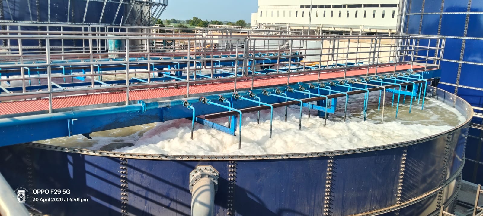 Glass fused to steel tank installation view 17