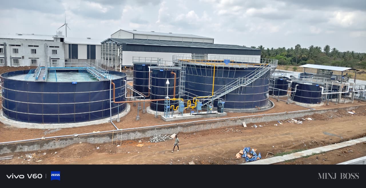 Glass fused to steel tank installation view 7
